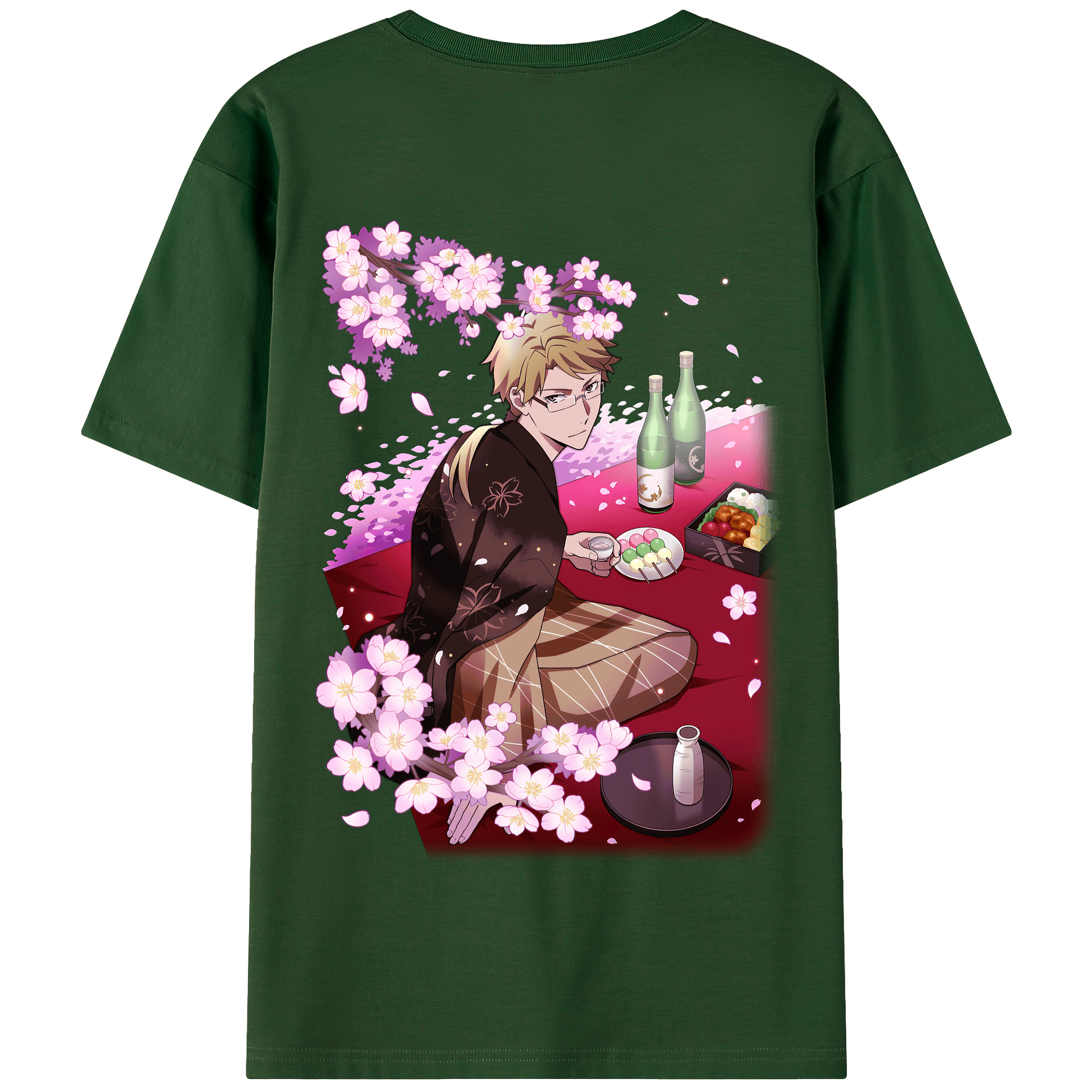 （画像用） 文豪ストレイドッグス Bungo Stray Dogs 綿100％半袖Tシャツ（背面プリント）